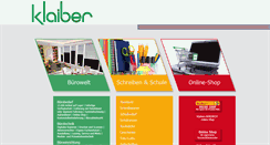Desktop Screenshot of klaiber-buerowelt.de